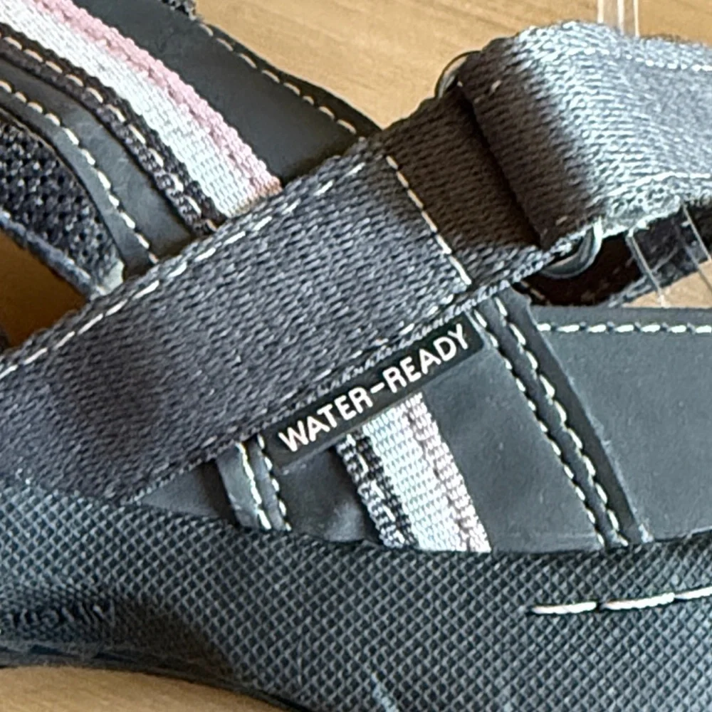 JBU BY JAMBU OLYMPIA WOMEN SANDALS WATER READY GREY SIZE 9 BEACH OUTDOORS SLIPON